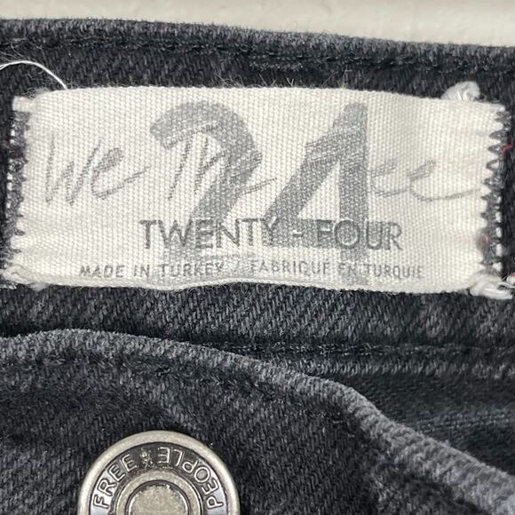 Free People We The Free French Girl Flare Jean Misty Black 24 Revolve - Picture 7 of 16